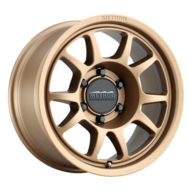 702 17x8.5 0mm Offset 6x5.5 106.25mm CB Method Bronze Wheel