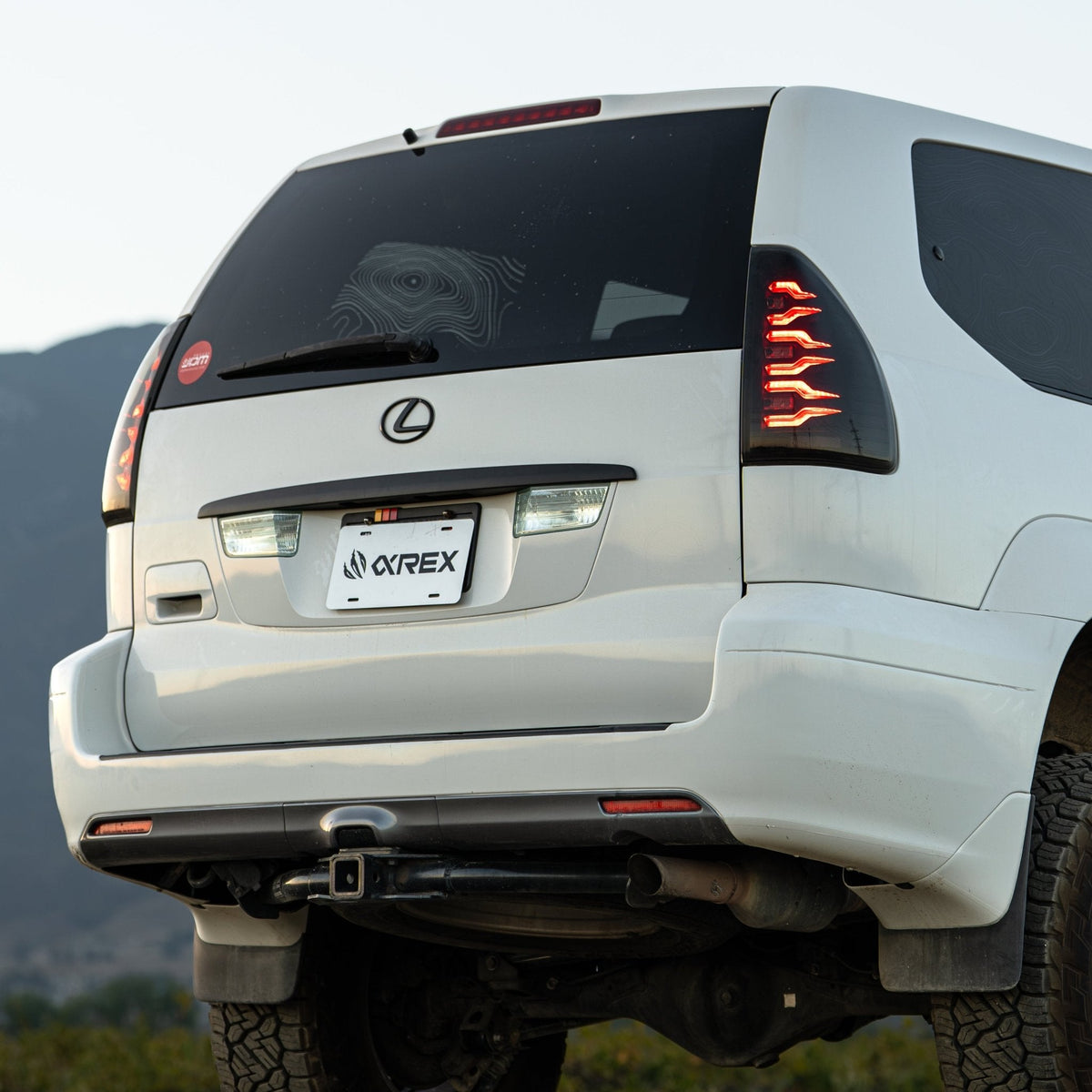 03-09 Lexus GX 470 LUXX-Series LED Tail Lights Black Smoke | AlphaRex