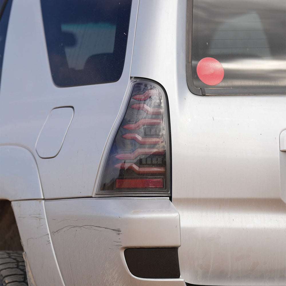 03-09 Toyota 4Runner LUXX-Series LED Tail Lights Black Red | AlphaRex
