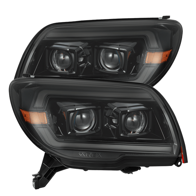 03-09 Toyota 4Runner LUXX-Series LED Projector Headlights Alpha-Black | AlphaRex