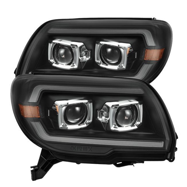03-09 Toyota 4Runner LUXX-Series LED Projector Headlights Black | AlphaRex