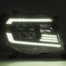 05-11 Toyota Tacoma LUXX-Series LED Crystal Headlights Black | AlphaRex