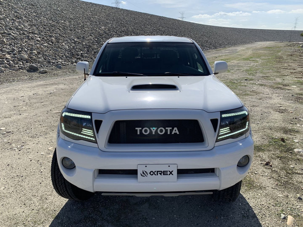 05-11 Toyota Tacoma LUXX-Series LED Projector Headlights Chrome | AlphaRex