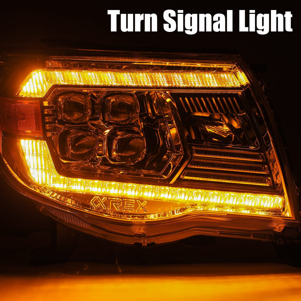 05-11 Toyota Tacoma NOVA-Series LED Projector Headlights Alpha-Black | AlphaRex