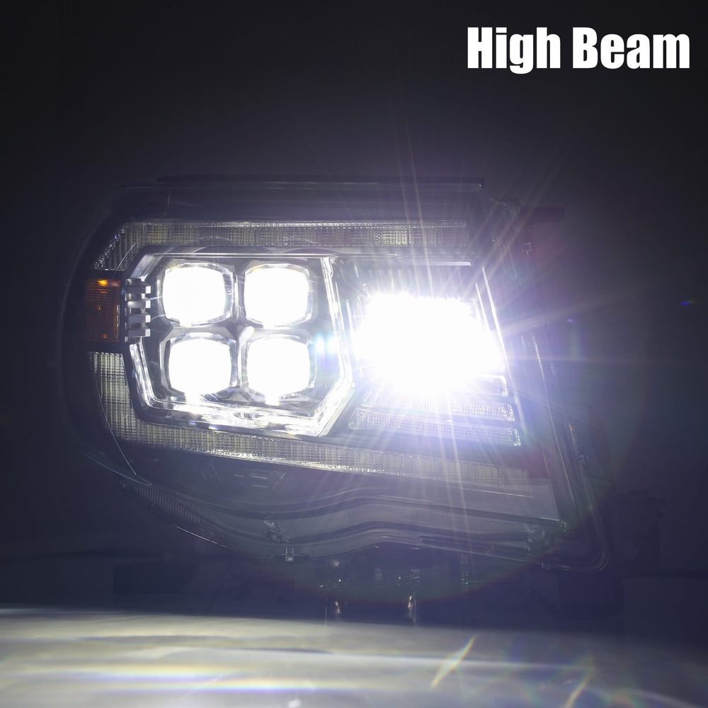 05-11 Toyota Tacoma NOVA-Series LED Projector Headlights Alpha-Black | AlphaRex
