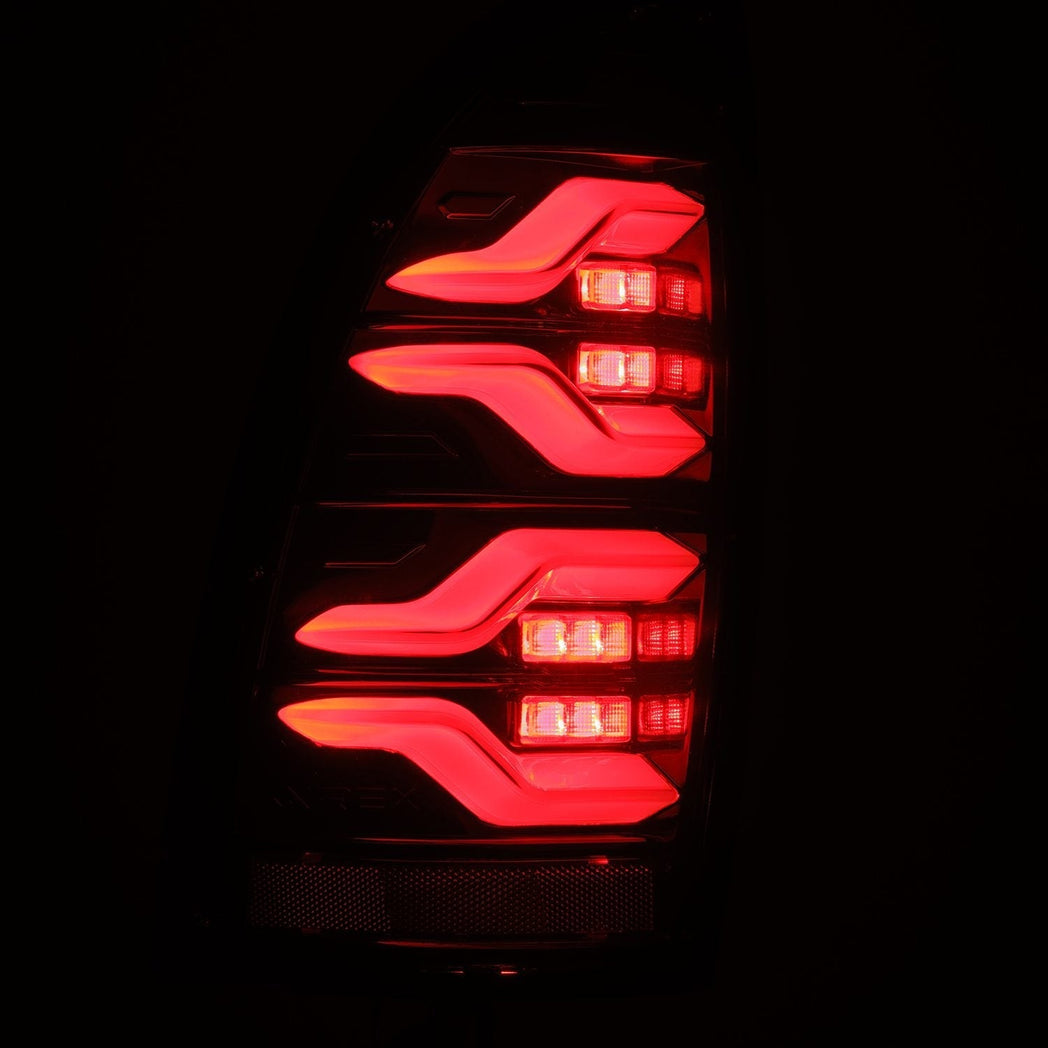 05-15 Toyota Tacoma LUXX-Series LED Tail Lights Alpha-Black | AlphaRex
