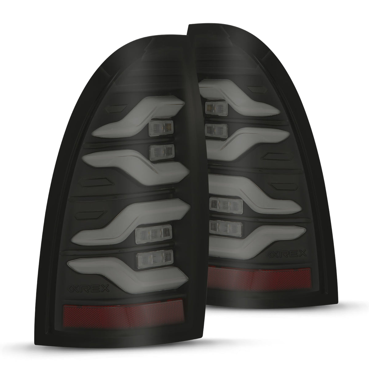 05-15 Toyota Tacoma LUXX-Series LED Tail Lights Black Smoke | AlphaRex