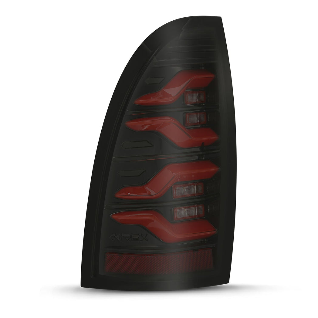 05-15 Toyota Tacoma LUXX-Series LED Tail Lights Black-Red | AlphaRex