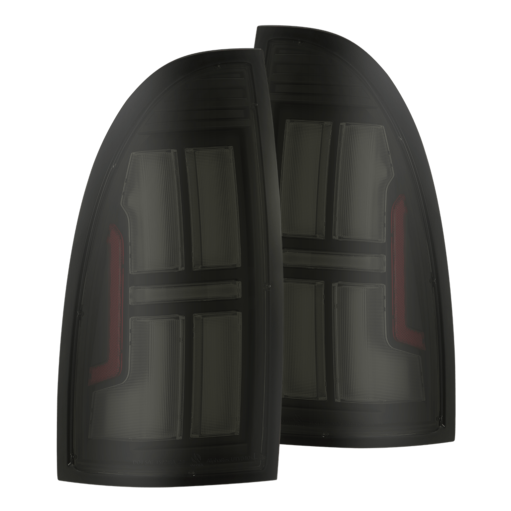 05-15 Toyota Tacoma NOVA-Series Prismatic LED Tail Lights Black Smoke | AlphaRex
