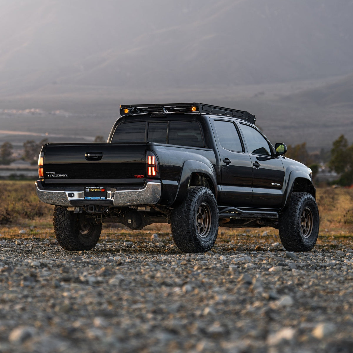 05-15 Toyota Tacoma NOVA-Series Prismatic LED Tail Lights Black Smoke | AlphaRex
