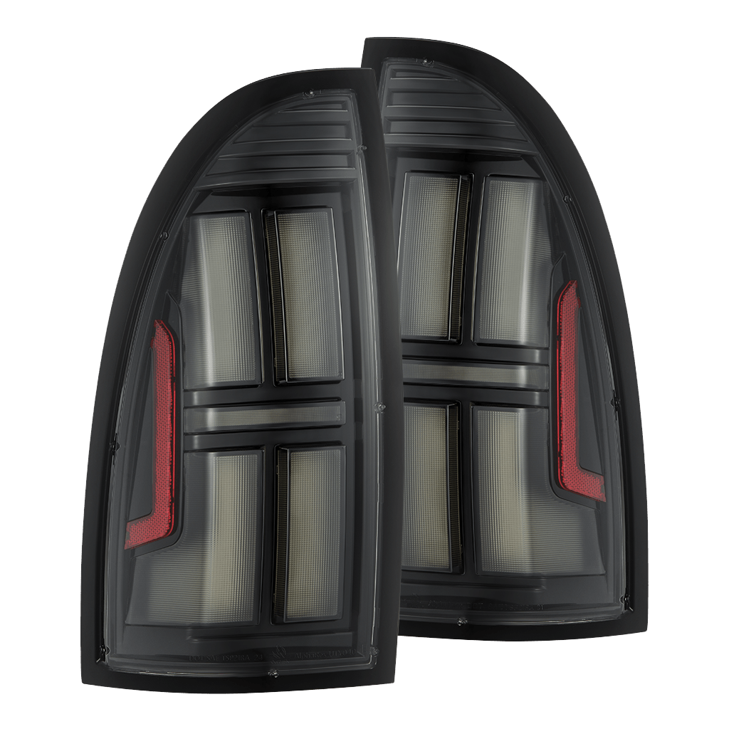 05-15 Toyota Tacoma NOVA-Series Prismatic LED Tail Lights Black Clear | AlphaRex