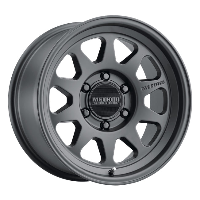 316 17x8.5 0mm Offset 6x5.5 106.25mm CB Matte Black Wheel