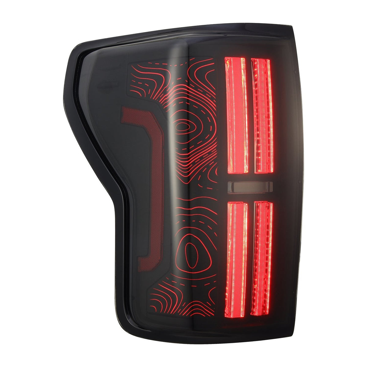 07-13 Toyota Tundra TOPO ETCH NOVA-Series LED Tail Lights Black Smoke | AlphaRex