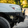 Close-up side view showing the profile of the C4 Overland bumper for 2003-2009 4Runners.