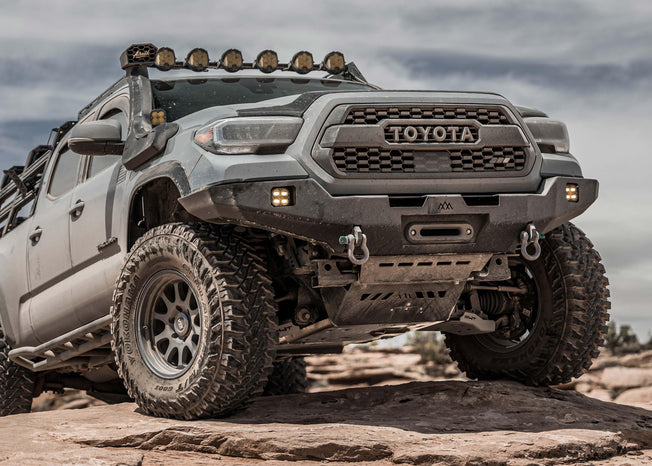 Toyota Tacoma (2016+) Hi-Lite Overland Front Bumper [No Bull Bar] - Backwoods Adventure Mods