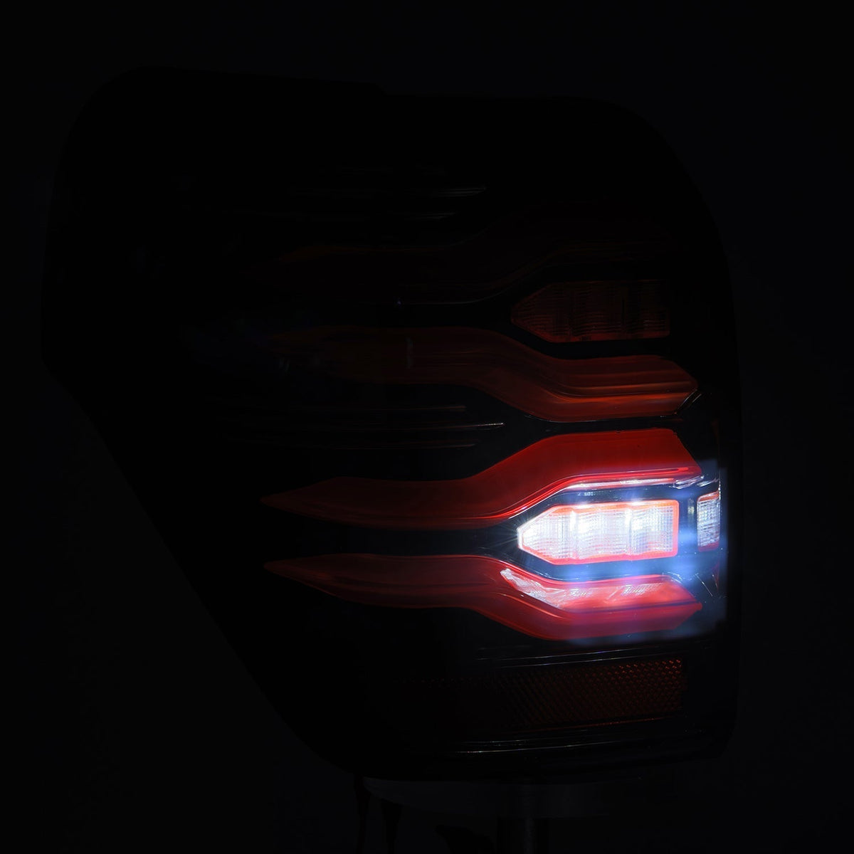 10-24 Toyota 4Runner LUXX-Series LED Tail Lights Black-Red | AlphaRex