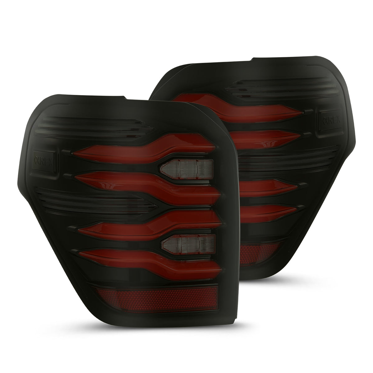 10-24 Toyota 4Runner LUXX-Series LED Tail Lights Black-Red | AlphaRex