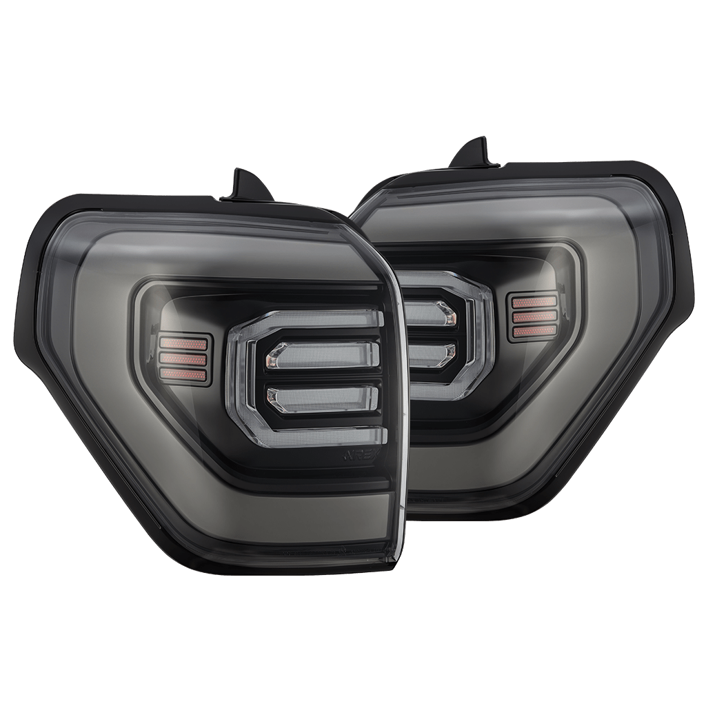 10-24 Toyota 4Runner NOVA-Series Prismatic LED Tail Lights Black Clear | AlphaRex