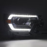 12-15 Toyota Tacoma LUXX-Series LED Projector Headlights Alpha-Black | AlphaRex