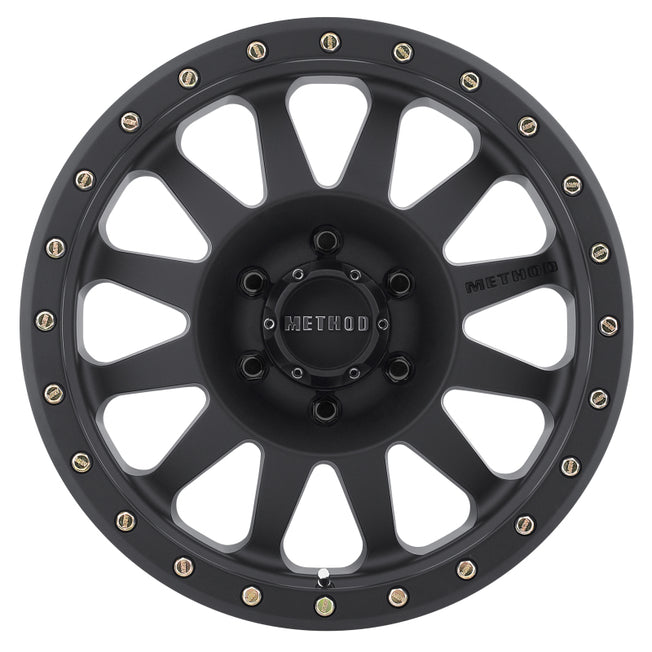 304 Double Standard 17x8.5 0mm Offset 6x5.5 108mm CB Matte Black Wheel