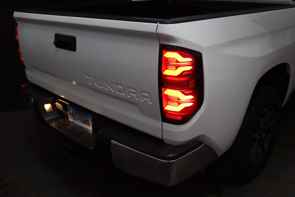 14-21 Toyota Tundra LUXX-Series LED Tail Lights Alpha-Black | AlphaRex