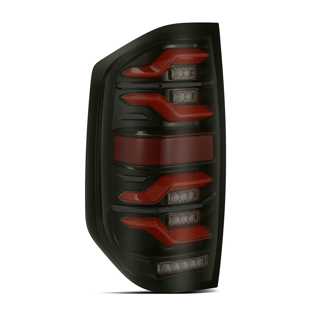 14-21 Toyota Tundra LUXX-Series LED Tail Lights Black-Red | AlphaRex