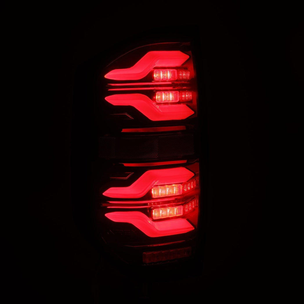 14-21 Toyota Tundra LUXX-Series LED Tail Lights Black-Red | AlphaRex