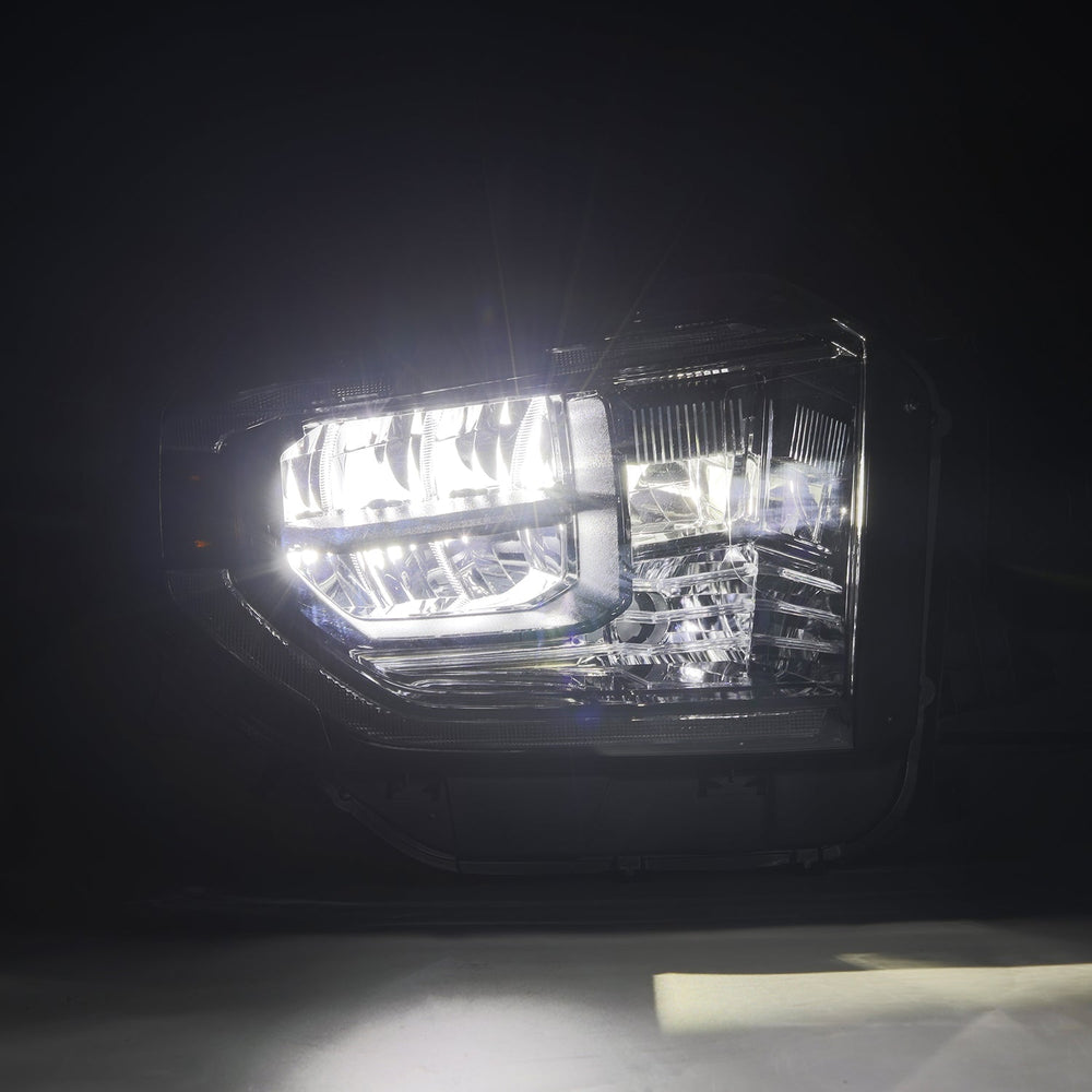 14-21 Toyota Tundra MK II LUXX-Series LED Crystal Headlights Alpha-Black | AlphaRex