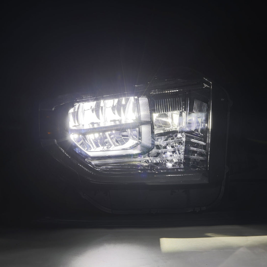 14-21 Toyota Tundra MK II LUXX-Series LED Crystal Headlights Alpha-Black | AlphaRex