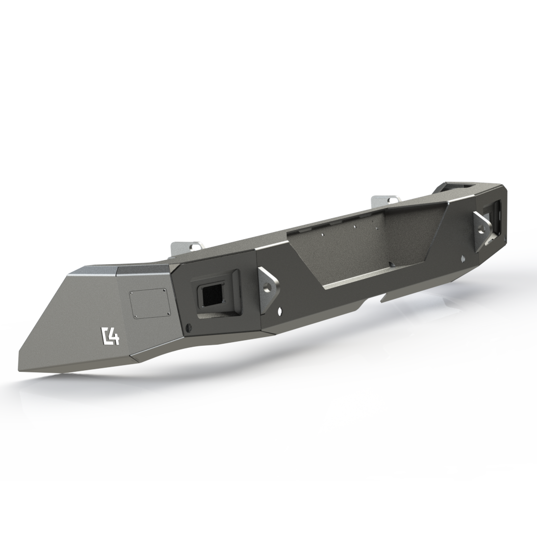 Digital rendering of the C4 Overland rear bumper for the 2014-2021 Toyota Tundra.