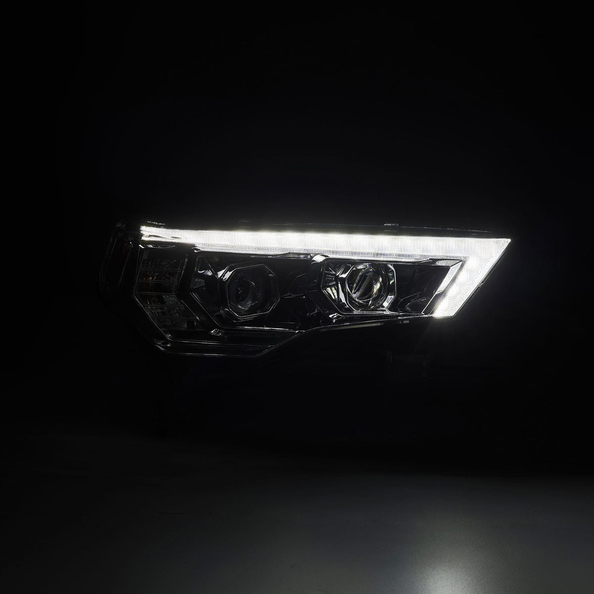 14-24 Toyota 4Runner MK II LUXX-Series LED Projector Headlights Chrome | AlphaRex