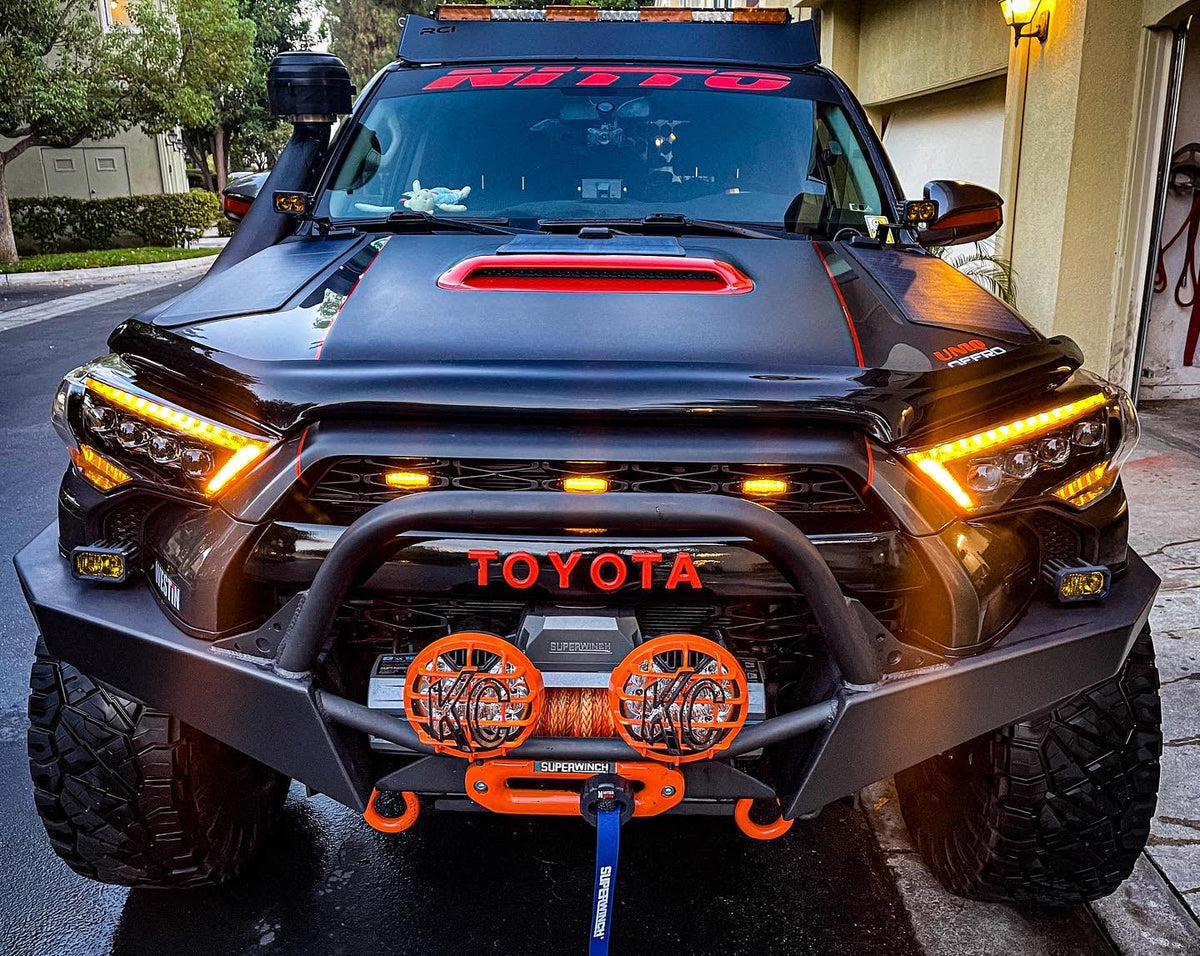 14-24 Toyota 4Runner MK II NOVA-Series LED Projector Headlights Alpha-Black | AlphaRex