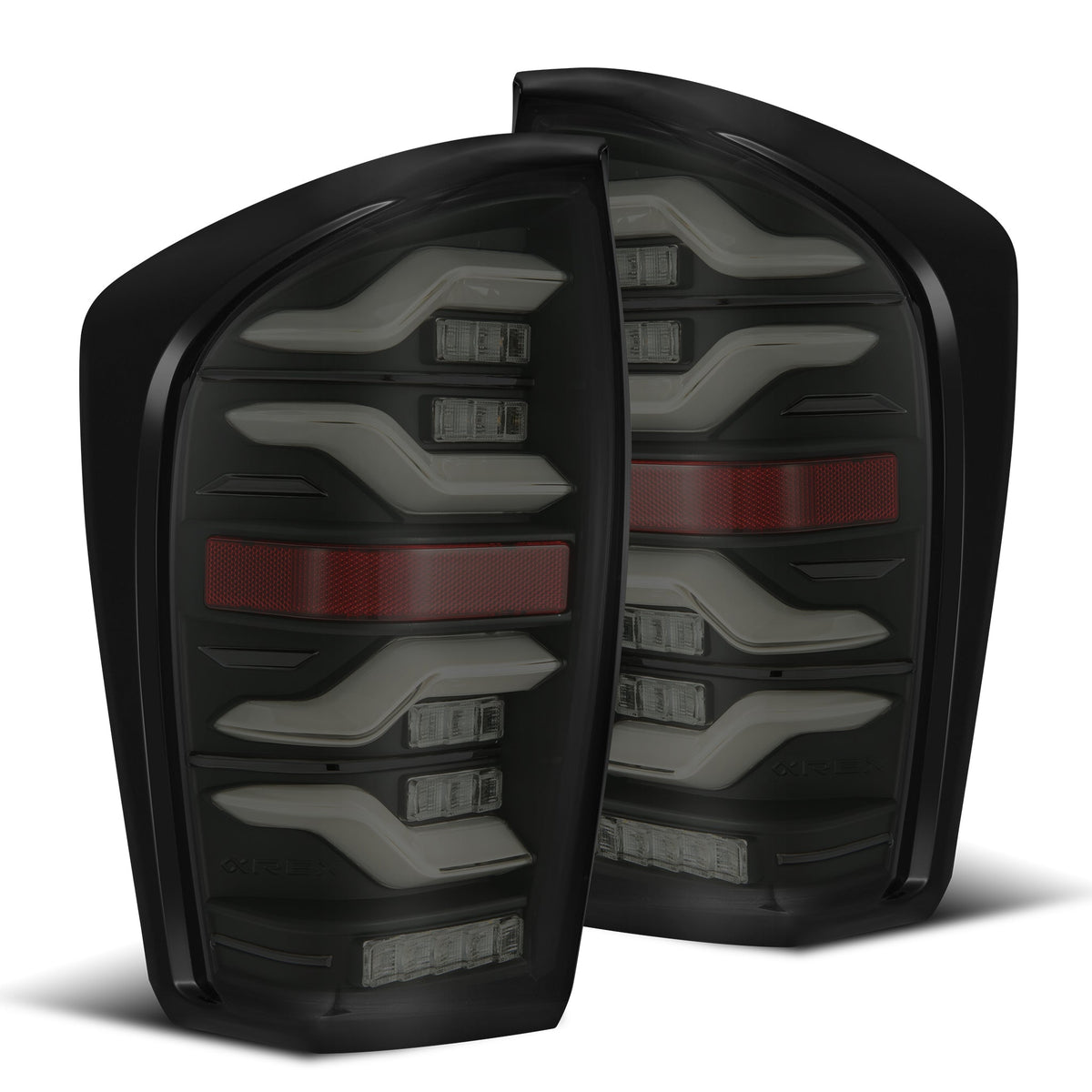 16-23 Toyota Tacoma LUXX-Series LED Tail Lights Black Smoke | AlphaRex