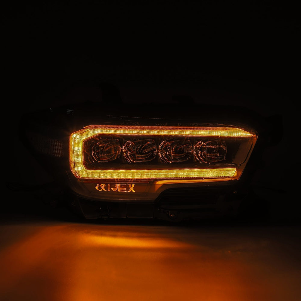 16-23 Toyota Tacoma NOVA-Series LED Projector Headlights Alpha-Black | AlphaRex