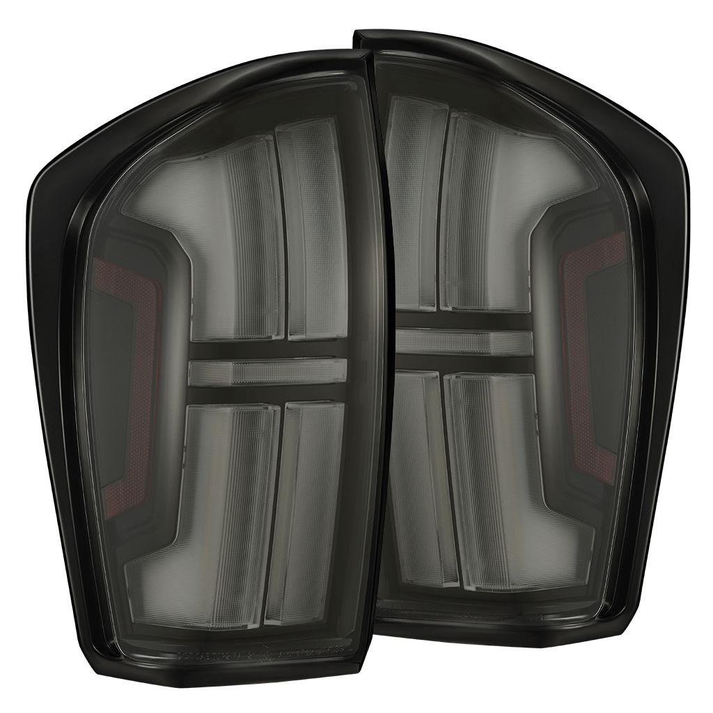 16-23 Toyota Tacoma NOVA-Series Prismatic LED Tail Lights Black Smoke | AlphaRex
