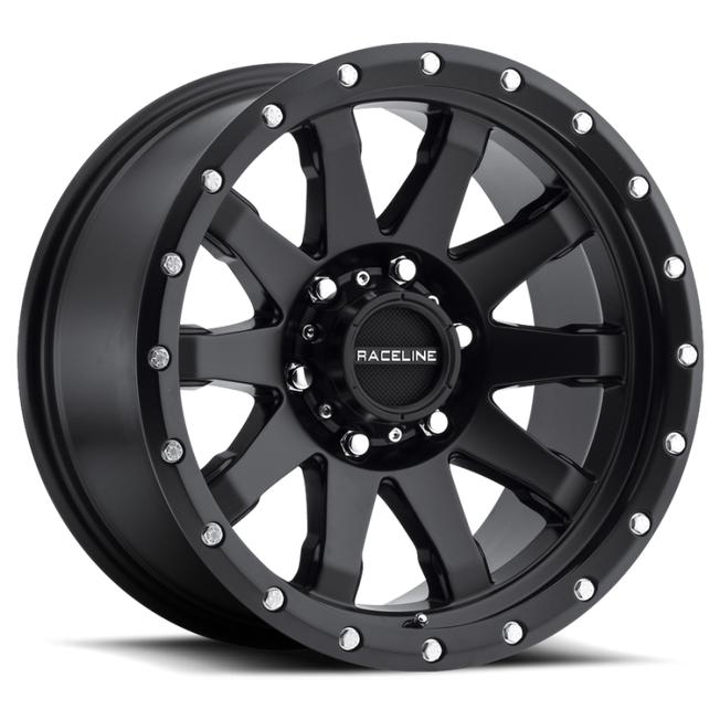 934B Clutch 17x8.5in / 6x139.7 BP / 0mm Offset / 106.1mm Bore - Satin Black Wheel