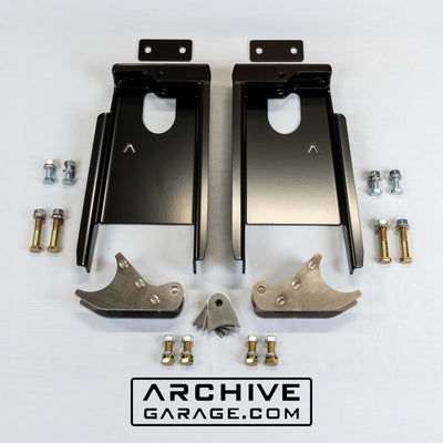 2005-2023 Tacoma Rear Shock Relocation Towers 2.5 x 12" to 14" Mid Travel