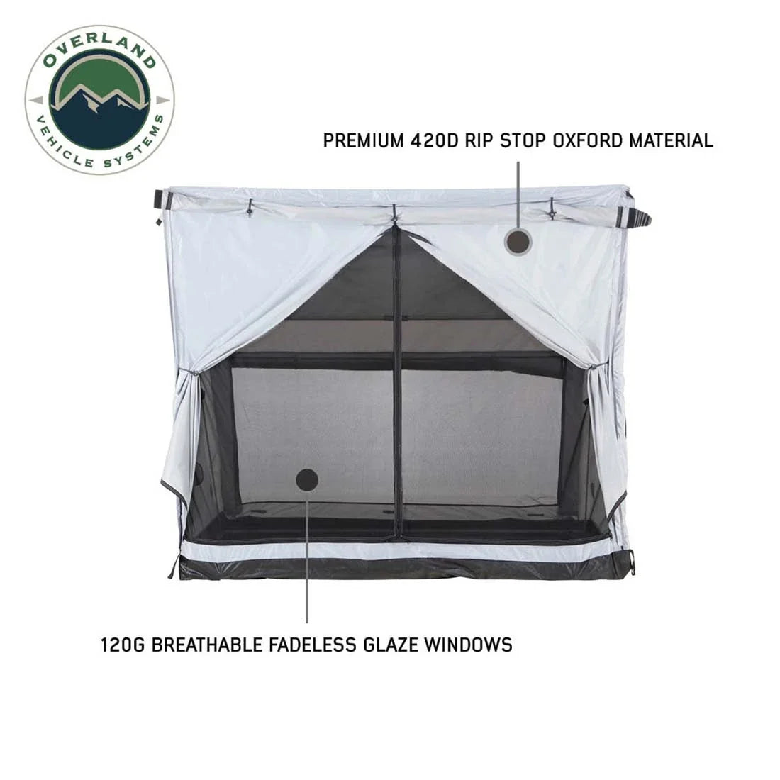 OVS LD P.S.T. Portable Safari Ground Tent, Grey Body & Grey Trim