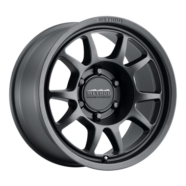 702 17x8.5 0mm Offset 6x5.5 106.25mm CB Matte Black Wheel