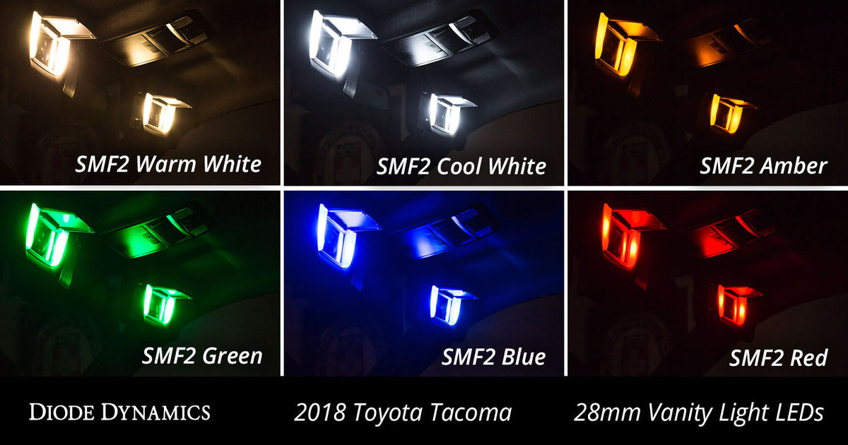 Vanity Light LEDs for 2005-2023 Toyota Tacoma (four)