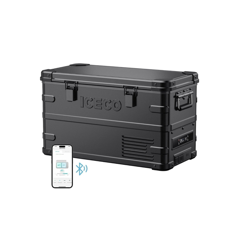 ICECO APL35 Dual Zone Aluminum 12V Portable Fridge Freezer - Black