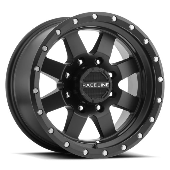 935B Defender 16x8in / 6x139.7 BP / 0mm Offset / 107.95mm Bore - Satin Black Wheel