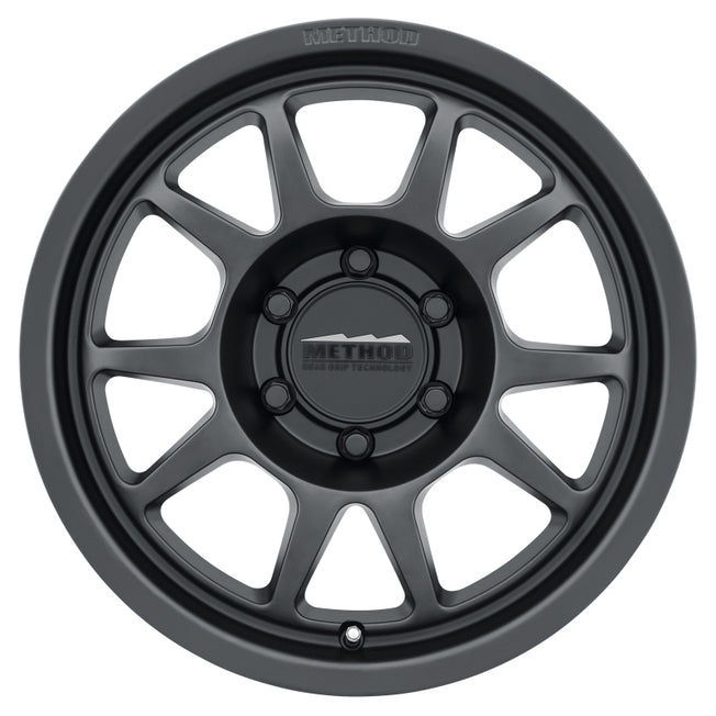 702 17x8.5 0mm Offset 6x5.5 106.25mm CB Matte Black Wheel