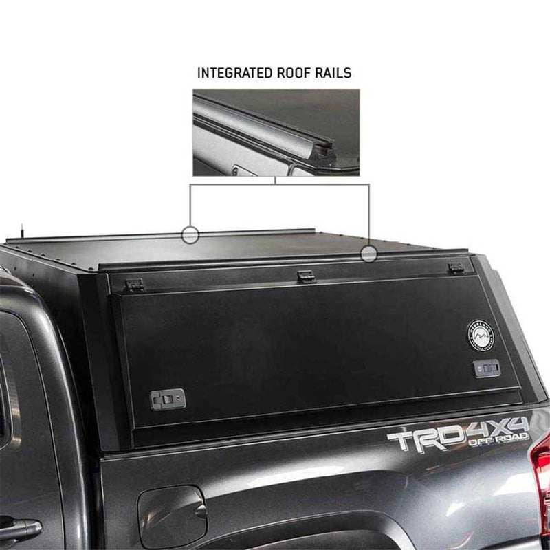 2007-2021 Toyota Tundra Expedition Truck Cap W/Full Wing Doors, Front and Rear Windows & 3rd Brake Light