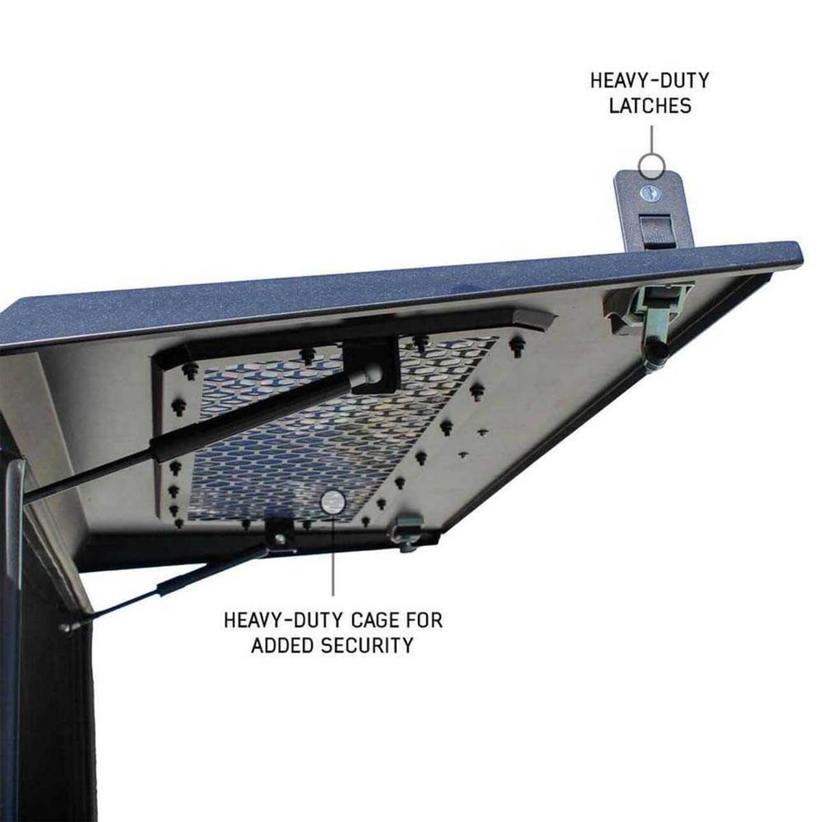 2007-2021 Toyota Tundra Expedition Truck Cap W/Full Wing Doors, Front and Rear Windows & 3rd Brake Light