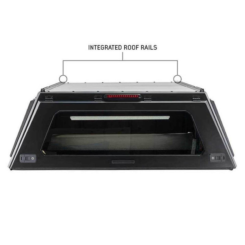 2007-2021 Toyota Tundra Expedition Truck Cap W/Full Wing Doors, Front and Rear Windows & 3rd Brake Light
