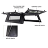 2007-2021 Toyota Tundra Expedition Truck Cap W/Full Wing Doors, Front and Rear Windows & 3rd Brake Light