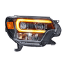 2012-2015 Toyota Tacoma XB Hybrid LED Headlights | White or Amber DRL