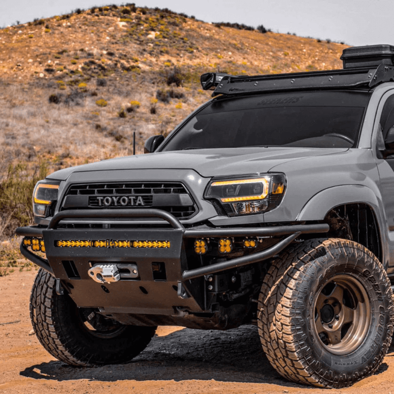 2012-2015 Toyota Tacoma XB Hybrid LED Headlights | White or Amber DRL