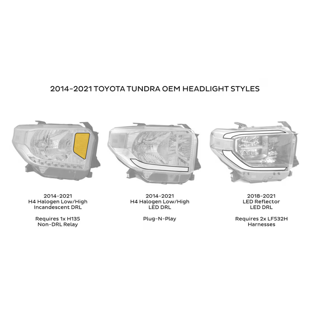 XB LED Headlights Fits 2014-2021 Toyota Tundra
